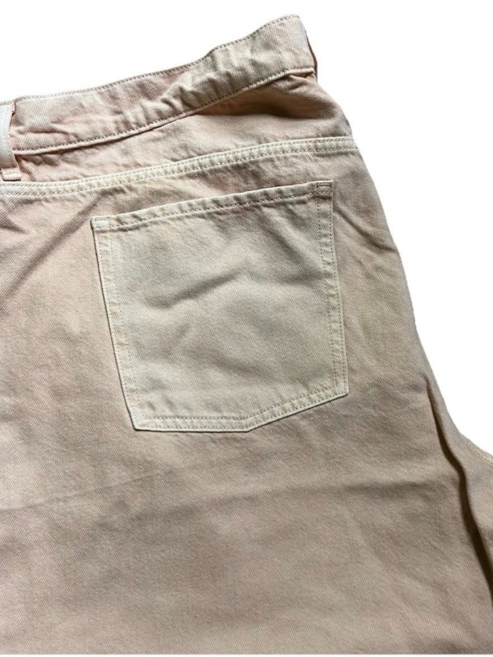 NWT Women’s Old Navy Mid Rise Baggy Wide Leg Orange Beige Pants Size 20 - Picture 2 of 5